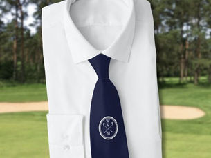 Hot Review! Personalized Navy Blue Monogram Initials Golf Neck Tie
