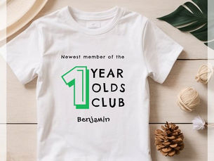 Big Deals! Green | 1st Birthday | Personalized Baby T-Shirt