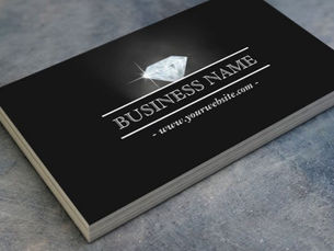 Top 5! Luxury Bright Diamond Jewelry Business Card