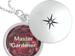 Hot Review! Master Gardener Coastal Plant Photo Red Succulent Locket Necklace