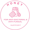 Organic honey helps with anti-bacterial and anti-fungal issues in gut health