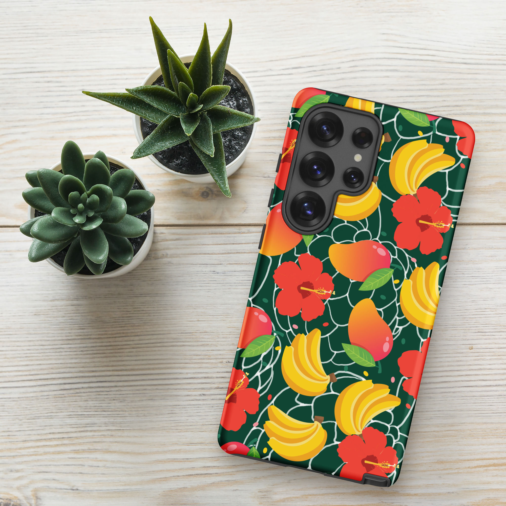 Fruits & Flowers Matte Tough Case for Samsung®