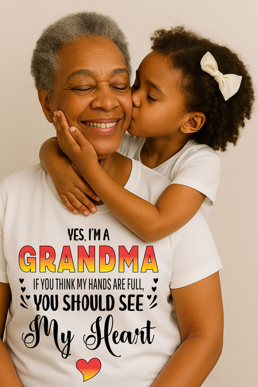 Grandma's Heart Women's Relaxed T-Shirt