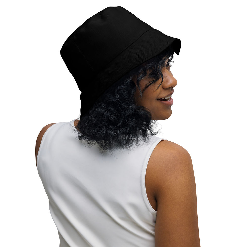 Thumbnail: U.S. Virgin Islands Flag, Rasta/Black Reversible Unisex Bucket Hat