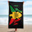 Thumbnail: U.S. Virgin Islands Flag, Rasta Beach Towel