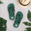 Thumbnail: Sugar Apples, U.S. Virgin Islands Flag, Dark Green Flip-Flops