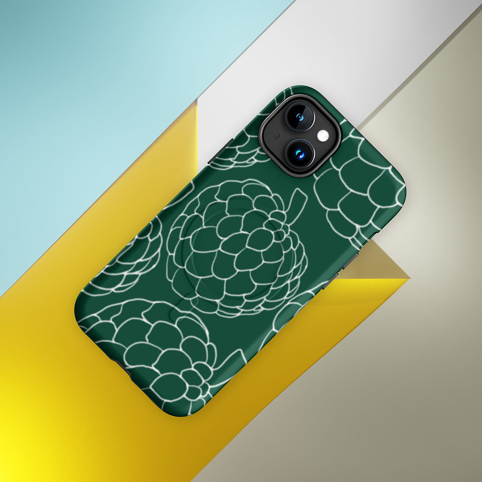 Thumbnail: Green Sugar Apples Matte MagSafe® tough case for iPhone®