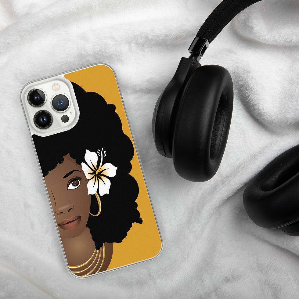 Thumbnail: Black Woman, Flower in Her Afro Case for iPhone® 