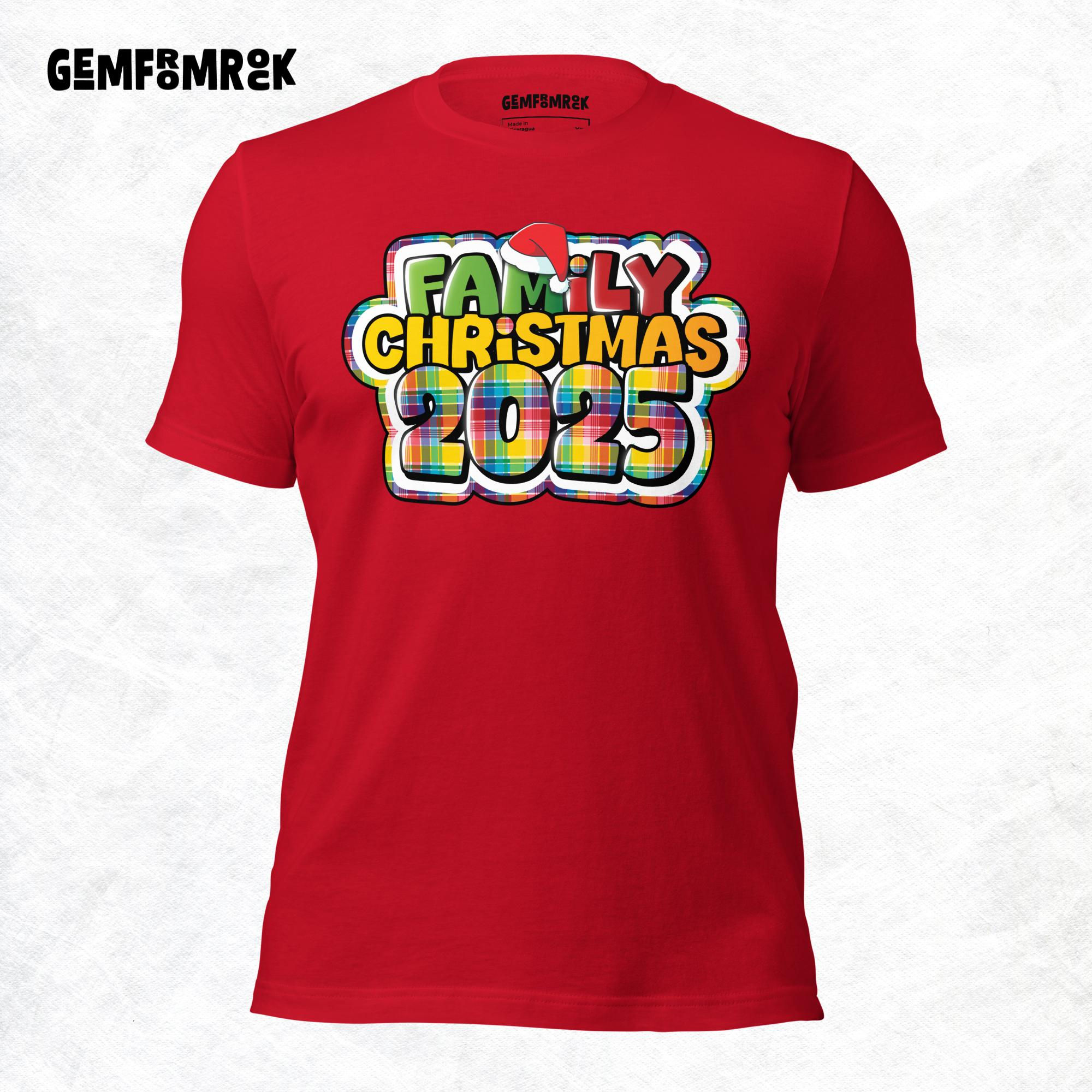 Family Christmas 2025, USVI Madras Unisex T-shirt