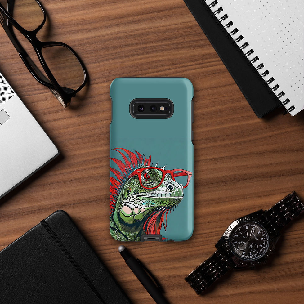 Thumbnail: Iguana Wearing Red Glasses Tough Case for Samsung®