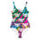 Thumbnail: U.S. Virgin Islands Flag, Colorful Tropical Leaves Youth Swimsuit