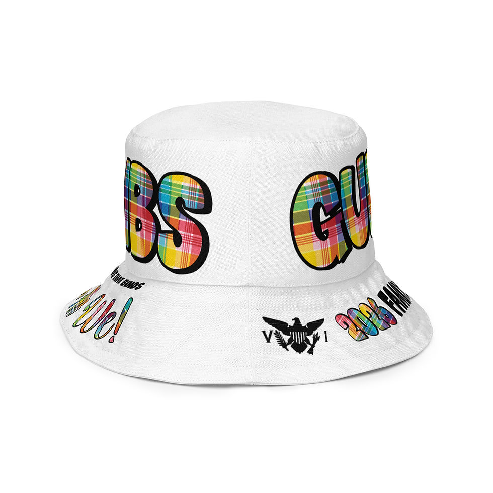 Thumbnail: Gumbs U.S. Virgin Islands Madras & Reversible Bucket Hat