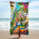 Thumbnail: Colorful Tropical Island Landscape Beach Towel