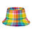 Thumbnail: U.S. Virgin Islands Madras & Flag Reversible Bucket Hat