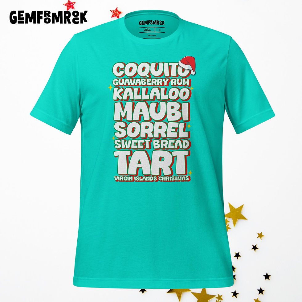 Thumbnail: U.S. Virgin islands Christmas Unisex T-shirt