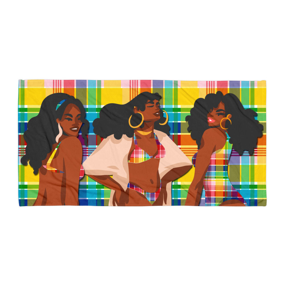Girl's Trip, USVI Madras Beach Towel