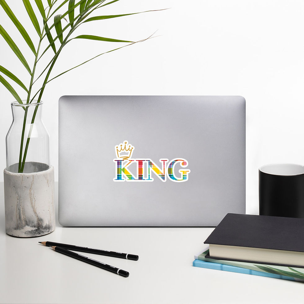 Thumbnail: King USVI Madras Kiss-Cut Stickers