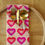 Thumbnail: USVI Flag Valentine's Hearts Cloth Napkin Set