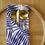 Thumbnail: Blue Palm Leaves Cloth Napkin Set of 4