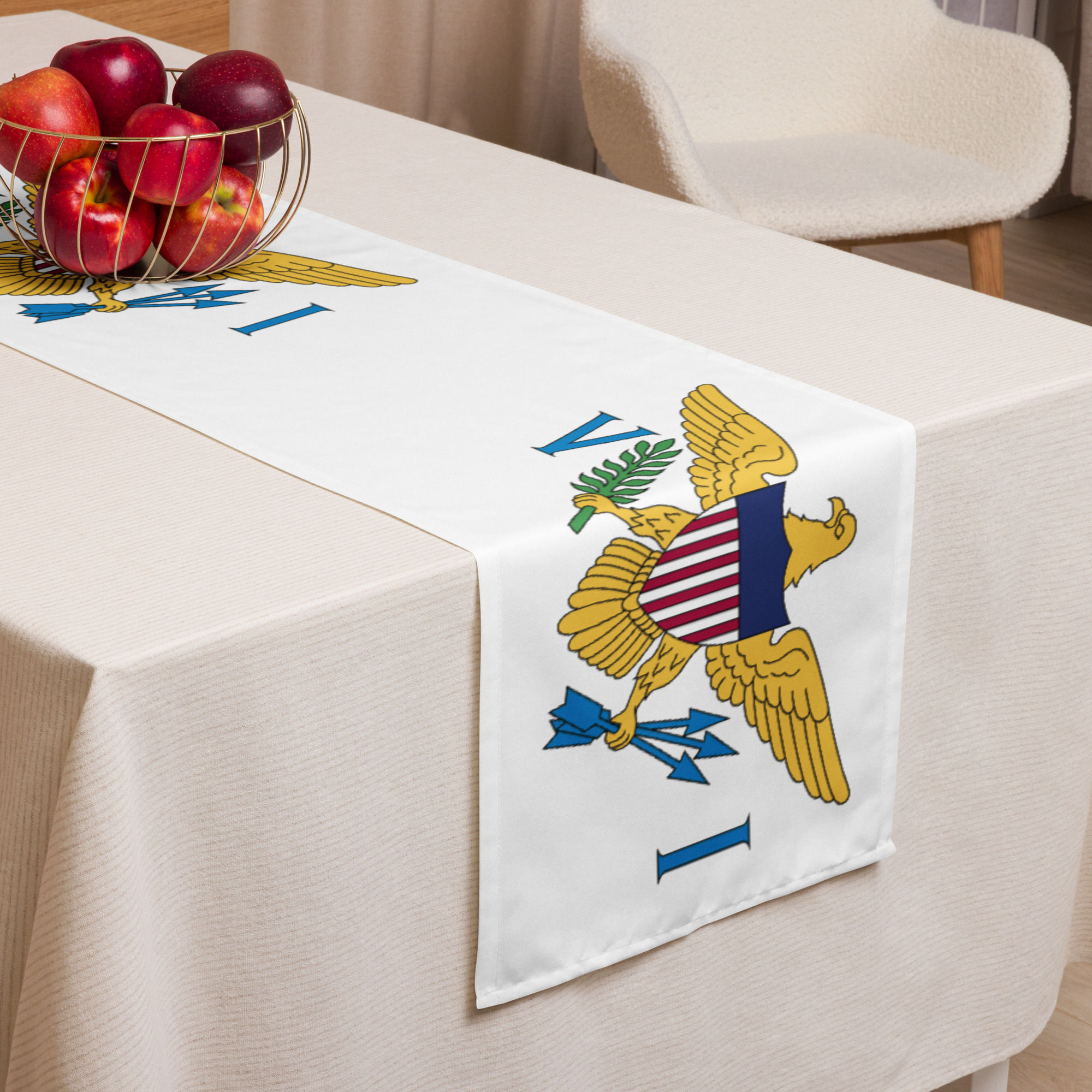 U.S. Virgin Islands Flag Table Runner