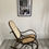 Thumbnail: Vintage Rattan Rocking Chair, Bentwood, Thonet