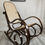 Thumbnail: Vintage Rattan Rocking Chair, Bentwood, Thonet