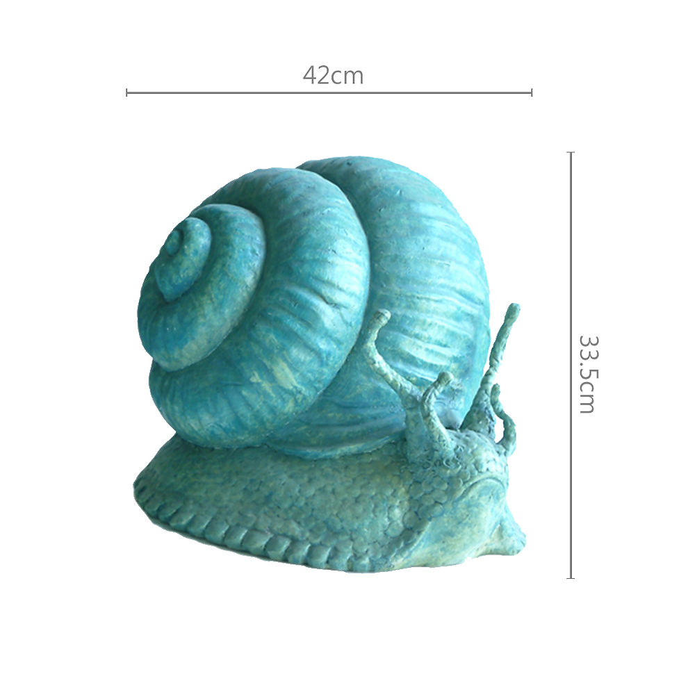 縮圖：*預購*BAB-0171-可愛蝸牛動物雕像Lovely Snail Statue...