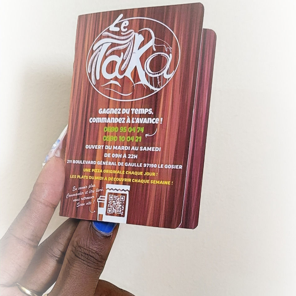 Carte de visite DOUBLE VOLET LE TAKA