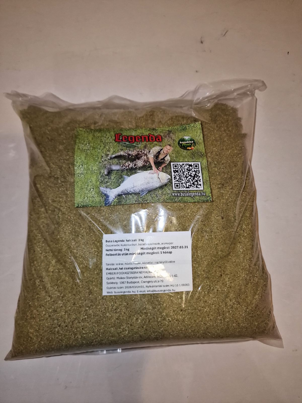 Legenda kannabisz – fluoreszkáló busa és amúr halcsali- 1 kg