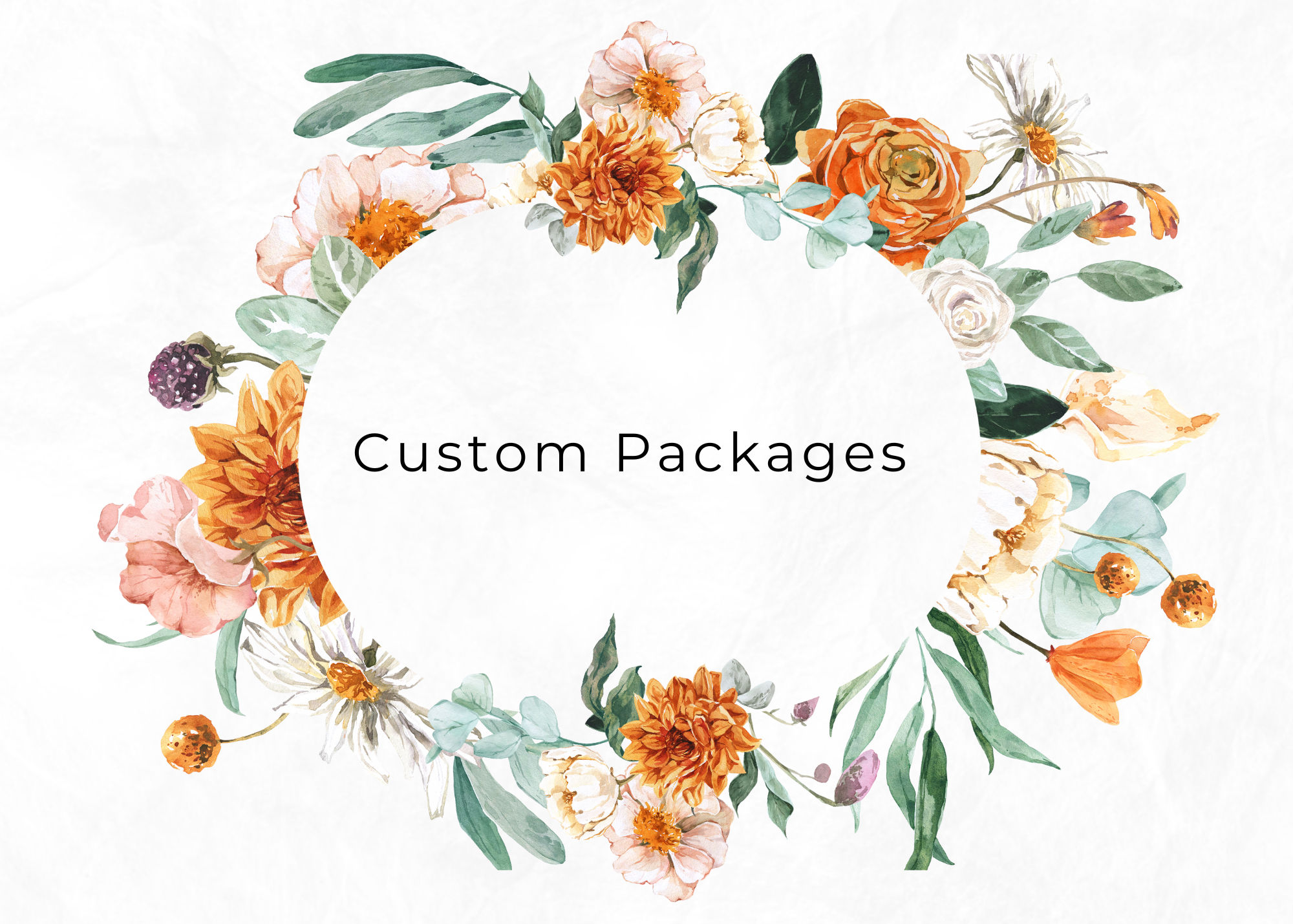Fully Customizable Invitation Packages