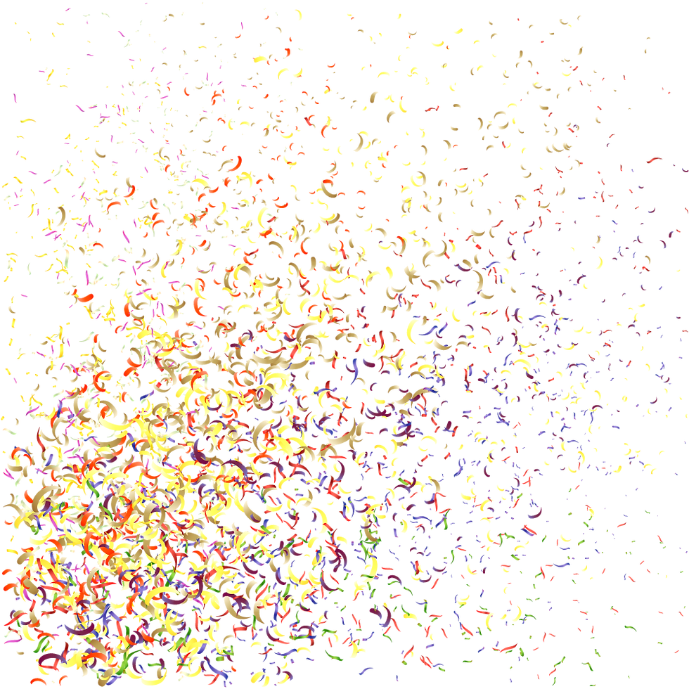 Abstract image of confetti