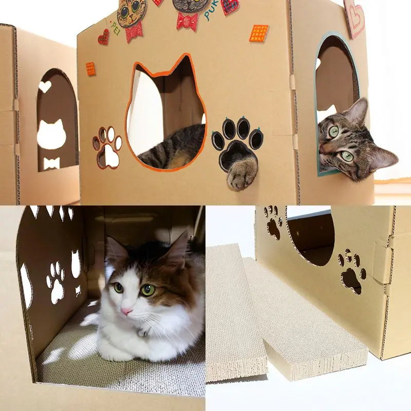 サムネイル： ねこハウス 爪研ぎセット増量