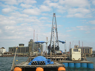 東郷湖中温泉掘削工事風景‐2