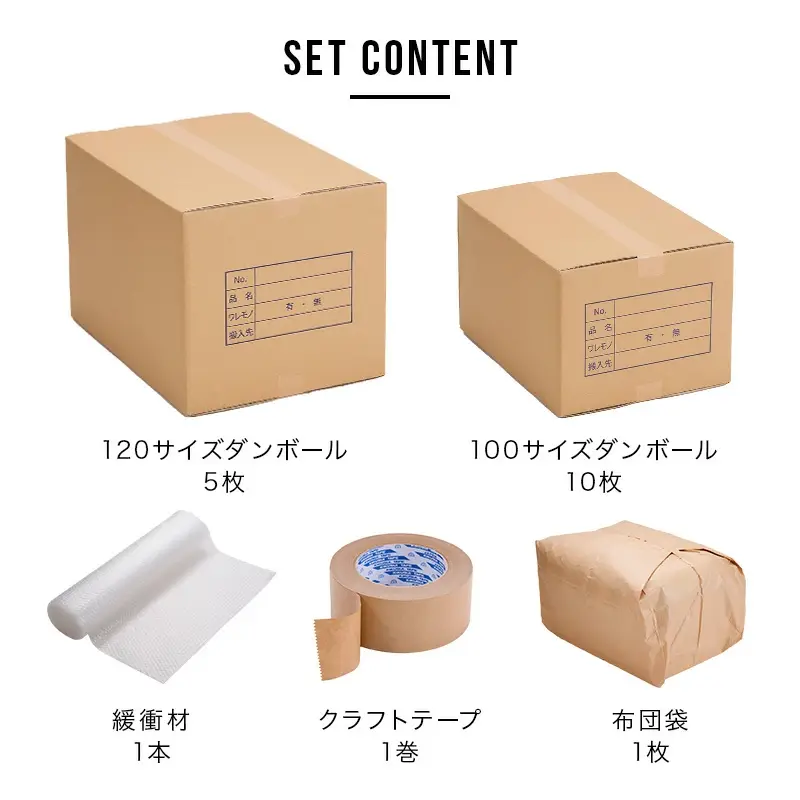 サムネイル： 引越セット1~2人用