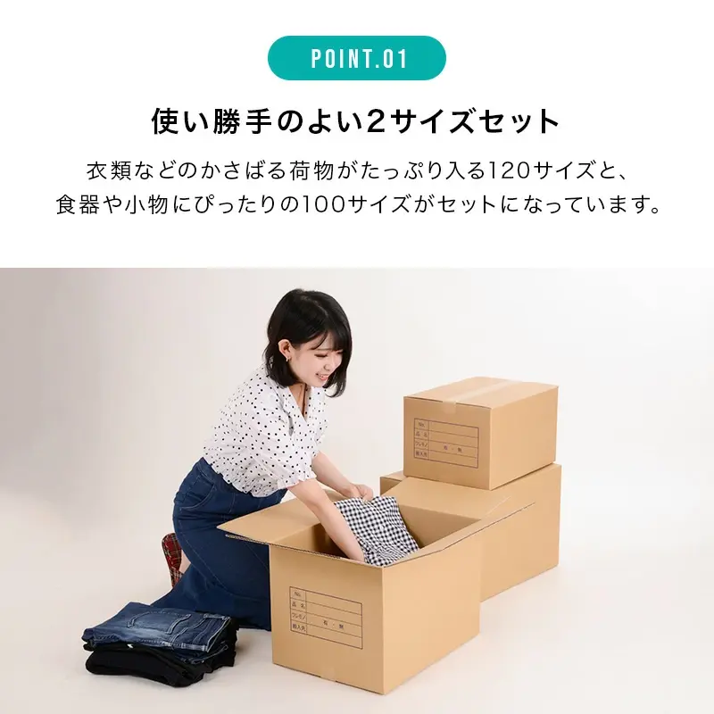サムネイル： 引っ越しセット1人用