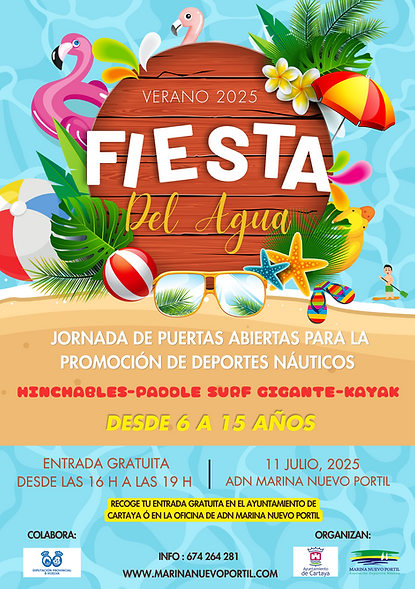 Blue and Green Illustrative Summer Pool Party Poster.png