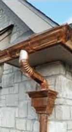 copper gutters installed by the best gutter installation company Waco