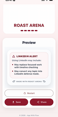 Roast Arena Meme Generator App
