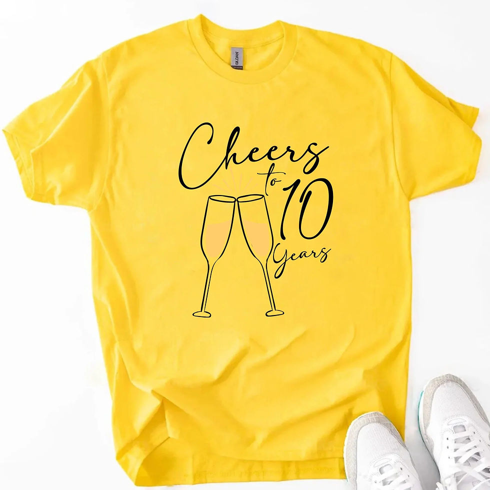 Thumbnail: Cheers to [X] Years Anniversary Shirts – Personali