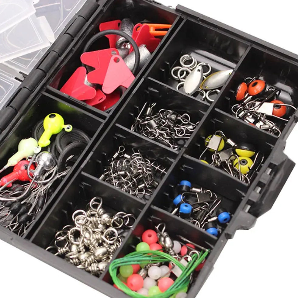 Thumbnail: 191pcs Fishhook Parts Lure Accessories Kit - Tackl