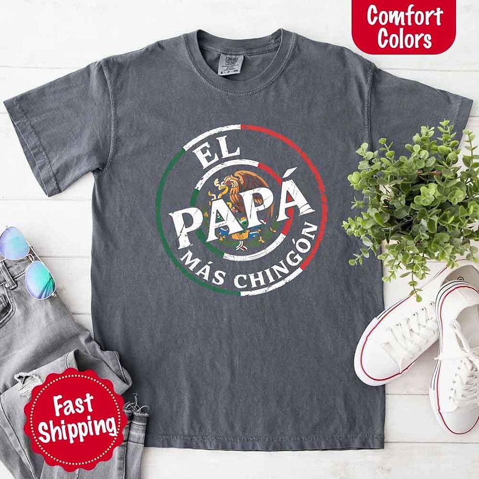 Thumbnail: El Papá Más Chingón Comfort Colors T-Shirt – Funny Dad Tee
