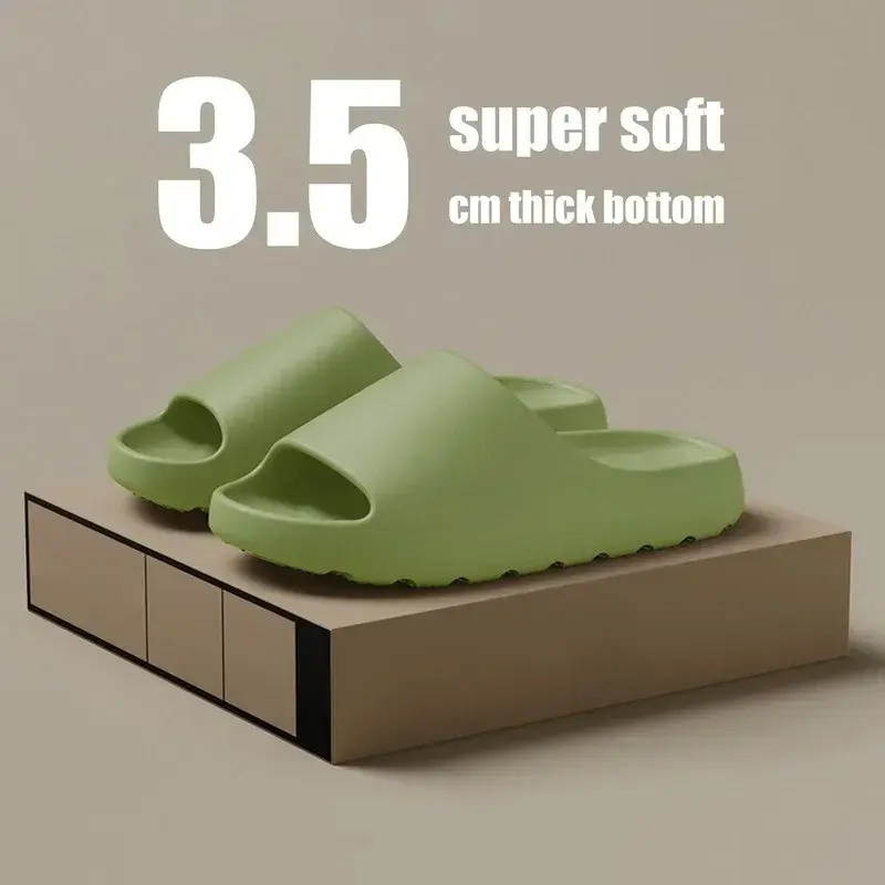 Thumbnail: Coconut Slippers Cloud Thick-Soled Sandals Summer Fashion Soft Bottom Beach Men
