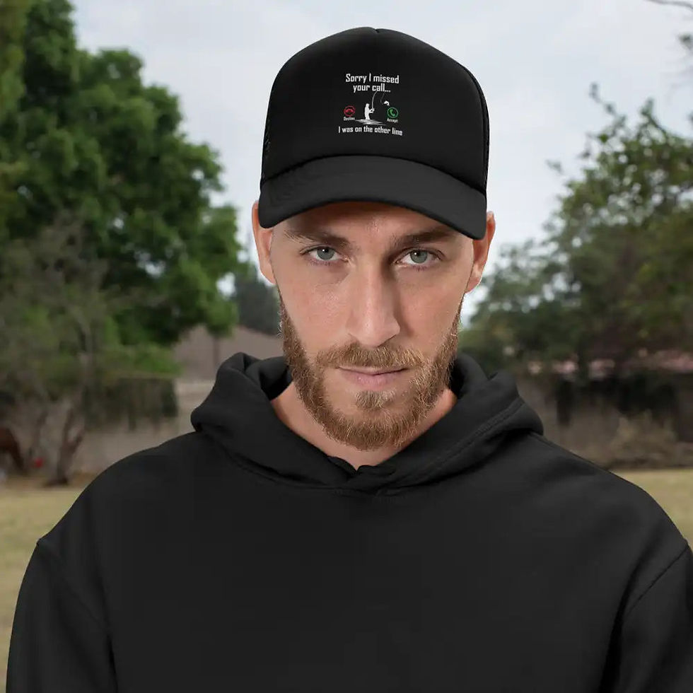Thumbnail: I Was On Another Line v2 Embroidered Trucker Hat