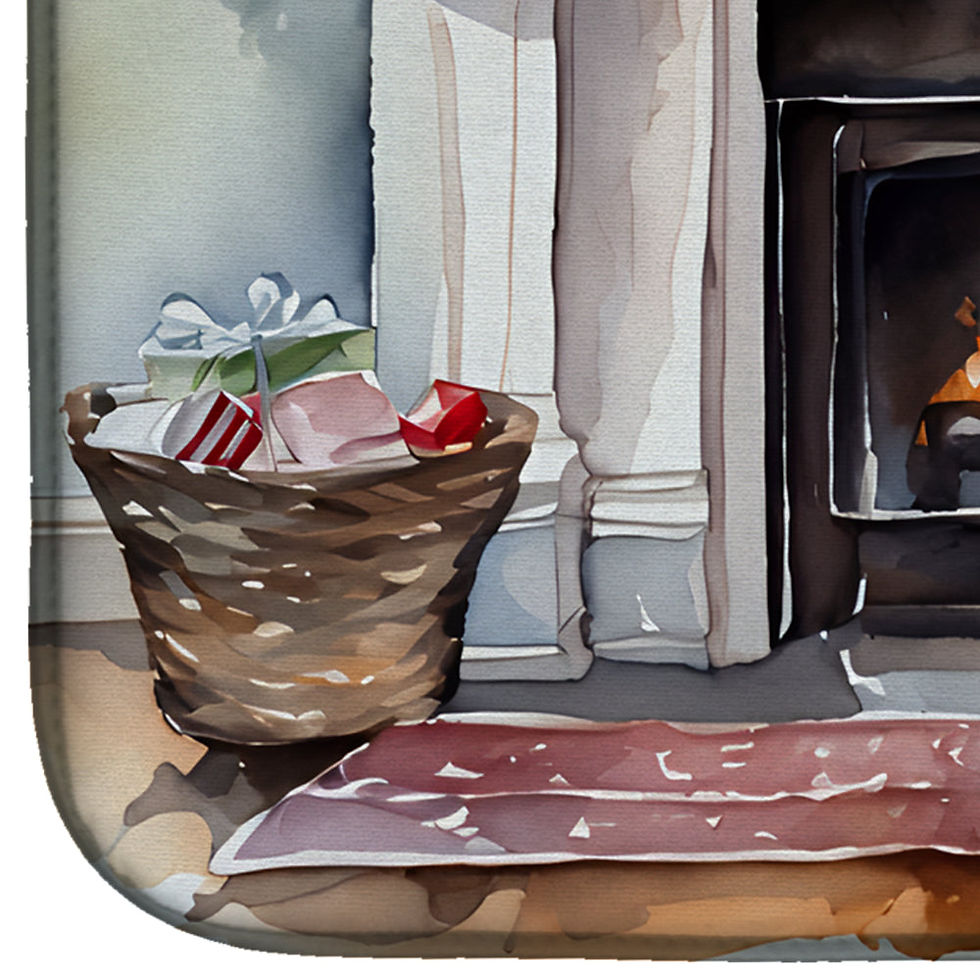 Miniatura: Christmas Stockings Dish Drying Mat