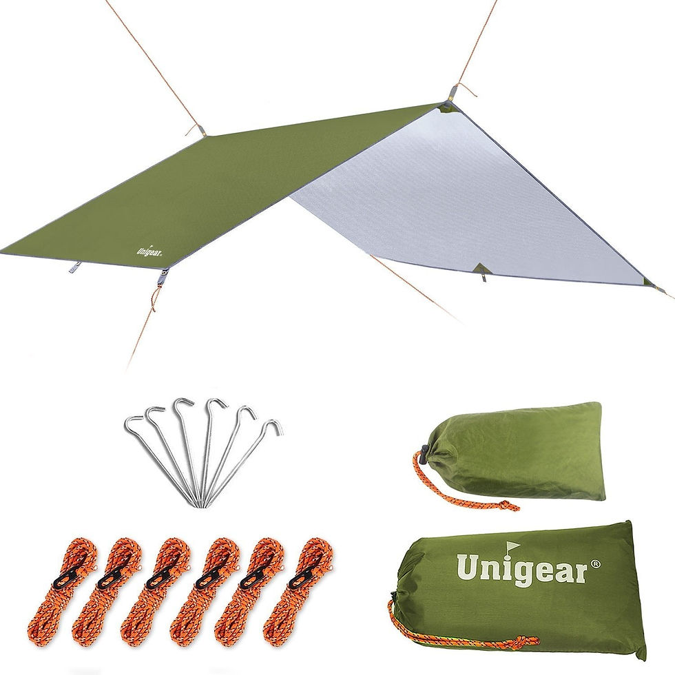 Thumbnail: Rainproof Camping Hammock and Tent Tarp Shelter