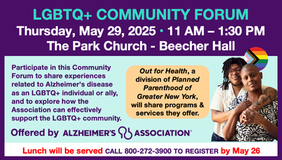 May 29, 2025 - LGBTQ+ Community Forum