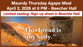 April 2, 2025 - Maundy Thursday