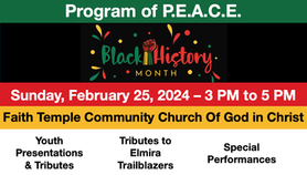 February 25, 2024 - Program of P.E.A.C.E.