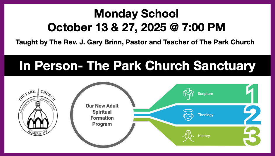 October 13 & 27, 2025 - Monday School