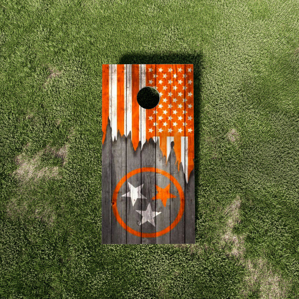 Tennessee Flag Orange Tri-Star